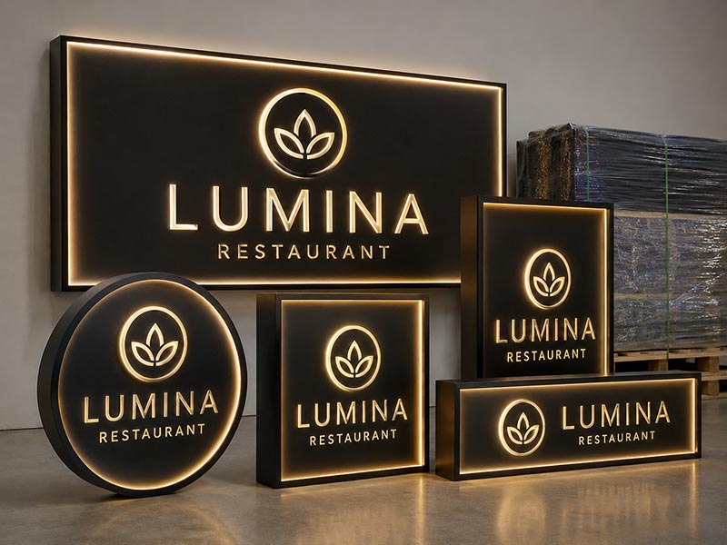 Consistent custom LED signs prepared for repeat orders and reliable commercial delivery