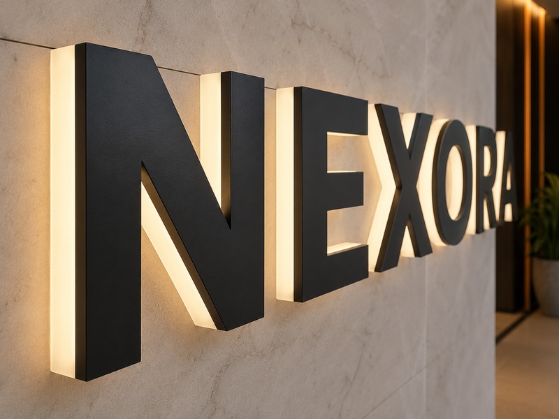 True side-lit channel letters with non-illuminated faces and glowing side walls