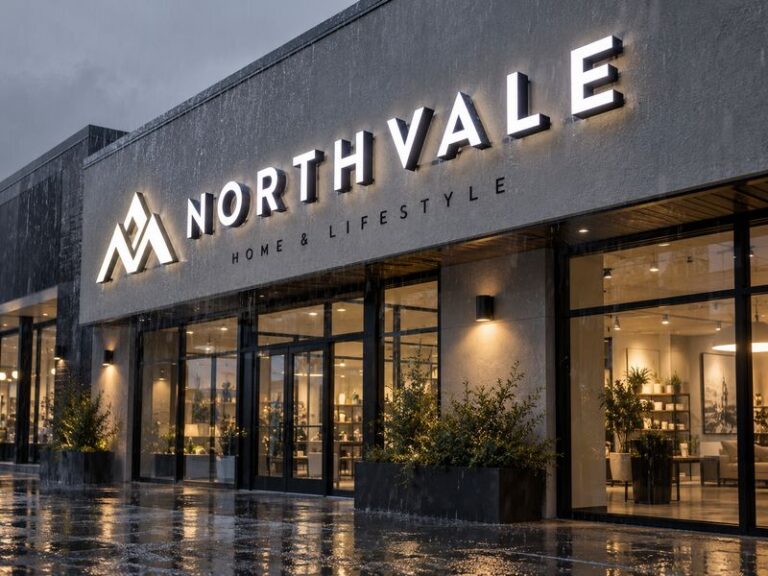 Waterproof custom channel letter sign installed on an outdoor commercial storefront