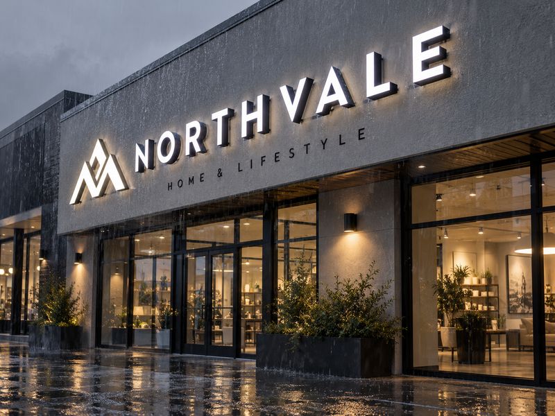 Waterproof custom channel letter sign installed on an outdoor commercial storefront